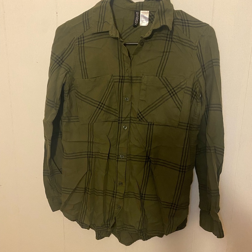 Army green flannel